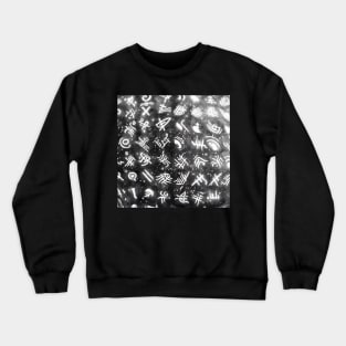 Alien Arcane Aesthic AiArt Alien runes 3 Crewneck Sweatshirt